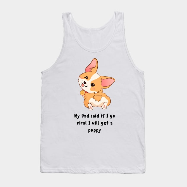 Puppy gift daughter dad dog gift ideas Tank Top by fantastic-designs